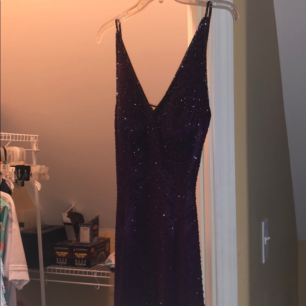 Purple formal dress